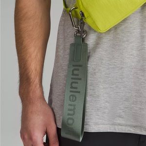 Lululemon Never Lost Keychain- Grey Eucalyptus/Legacy Green